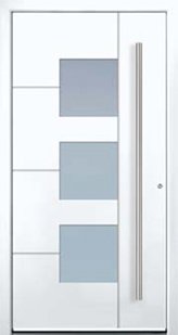 Door model with geometric shapes from the Eleganz series in white