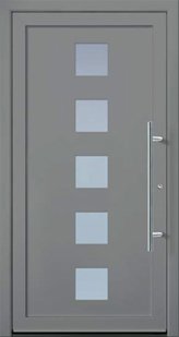 Classic door model from the Ideal series in grey aluminium