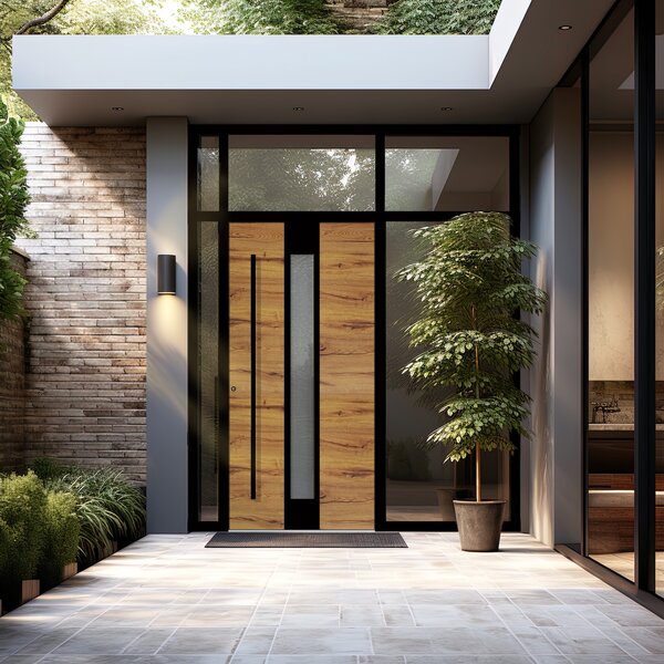 Modern design front door