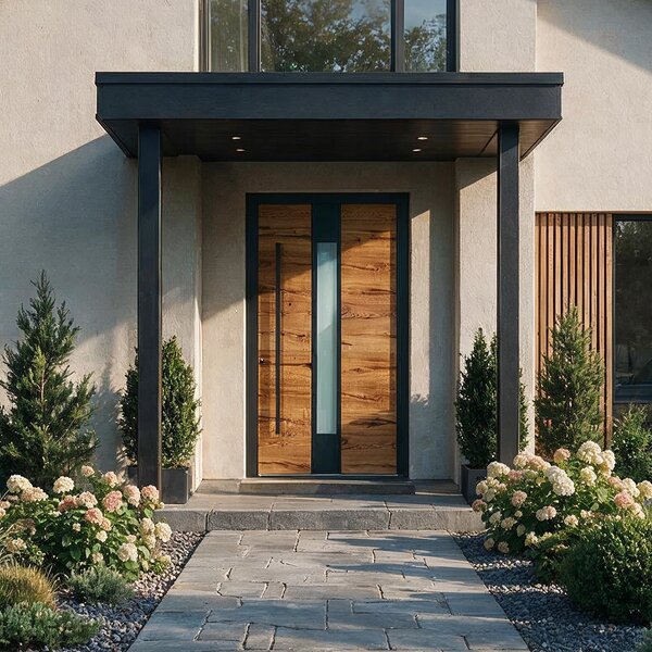 Moderne Design Haustür aus Aluminium