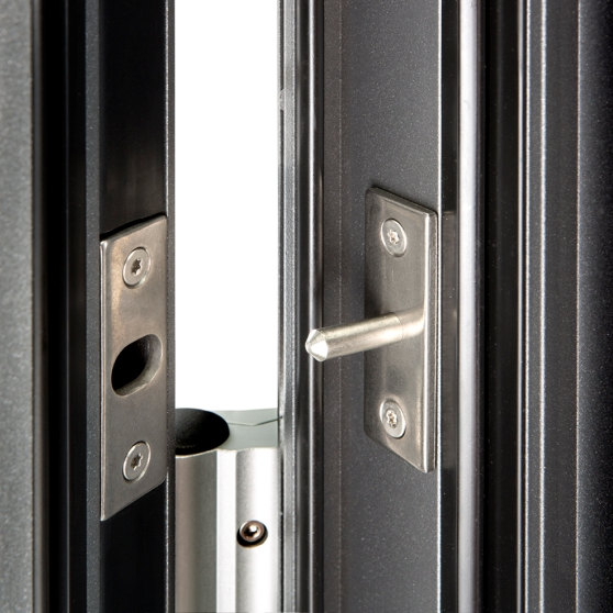 Bolt locking system in the front door
